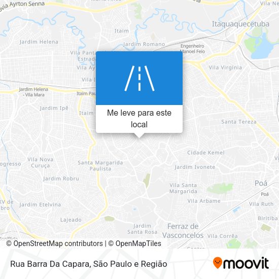 Rua Barra Da Capara mapa