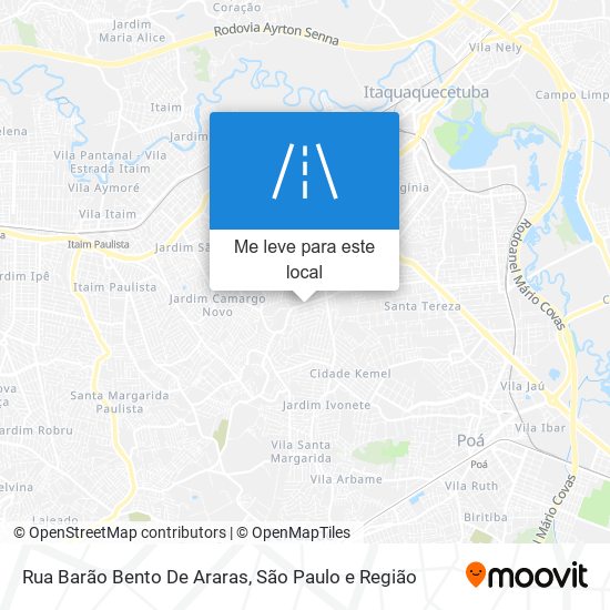 Rua Barão Bento De Araras mapa