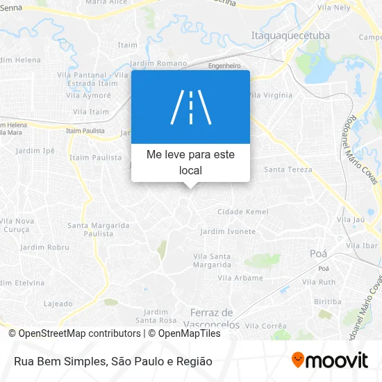 Rua Bem Simples mapa