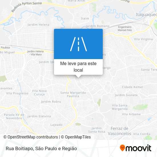 Rua Boitiapo mapa