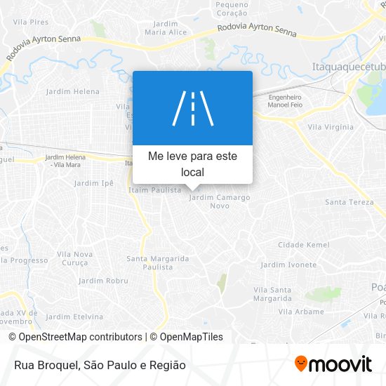 Rua Broquel mapa