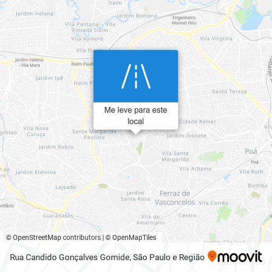 Rua Candido Gonçalves Gomide mapa