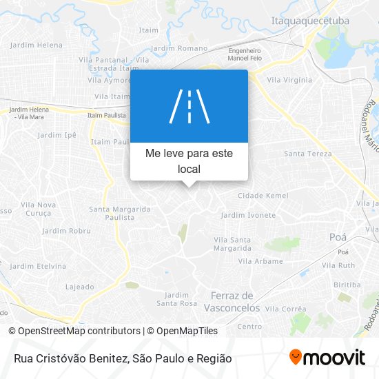 Rua Cristóvão Benitez mapa