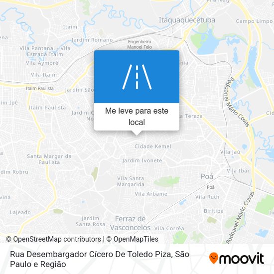 Rua Desembargador Cícero De Toledo Piza mapa