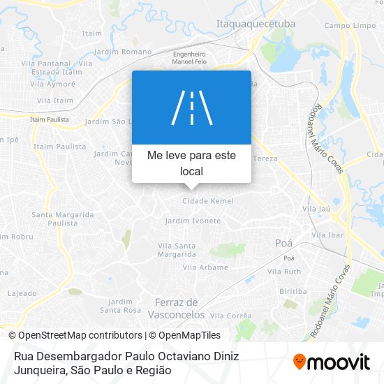 Rua Desembargador Paulo Octaviano Diniz Junqueira mapa