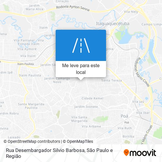 Rua Desembargador Silvio Barbosa mapa