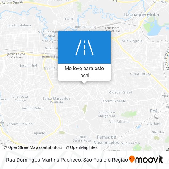 Rua Domingos Martins Pacheco mapa