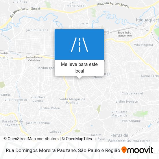 Rua Domingos Moreira Pauzane mapa