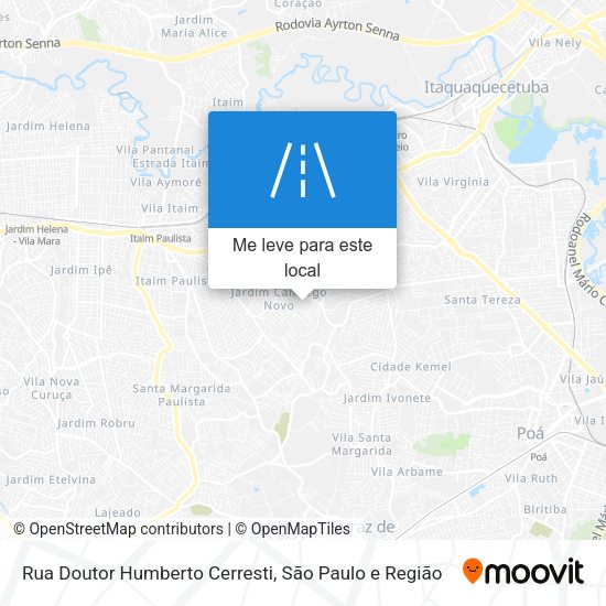 Rua Doutor Humberto Cerresti mapa