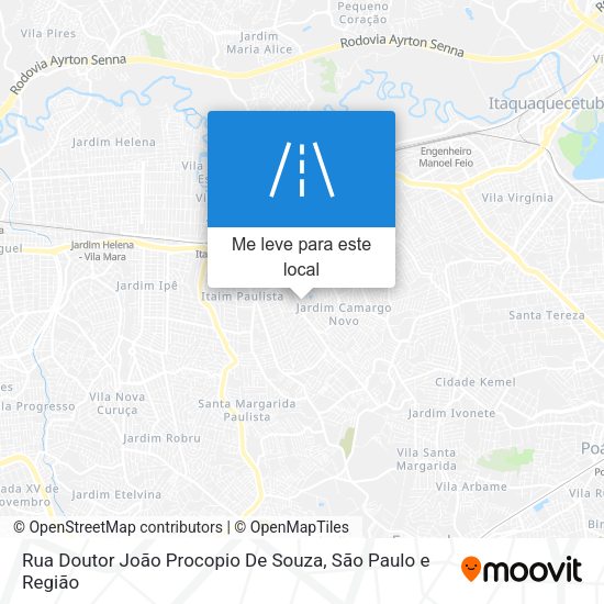 Rua Doutor João Procopio De Souza mapa