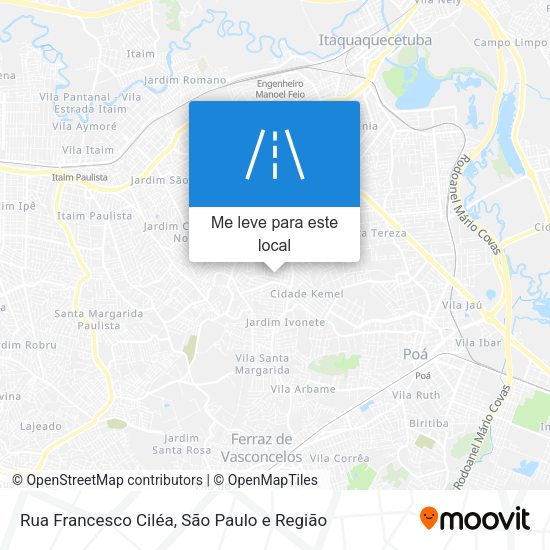 Rua Francesco Ciléa mapa