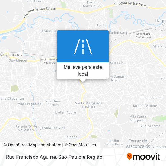 Rua Francisco Aguirre mapa