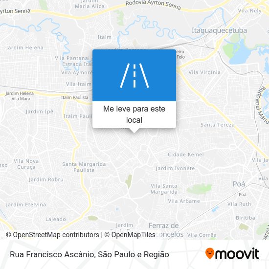 Rua Francisco Ascânio mapa