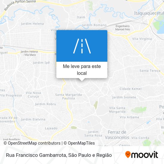 Rua Francisco Gambarrota mapa