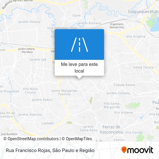 Rua Francisco Rojas mapa