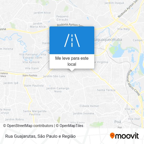 Rua Guajarutas mapa