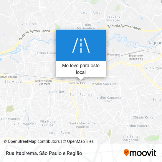 Rua Itapirema mapa