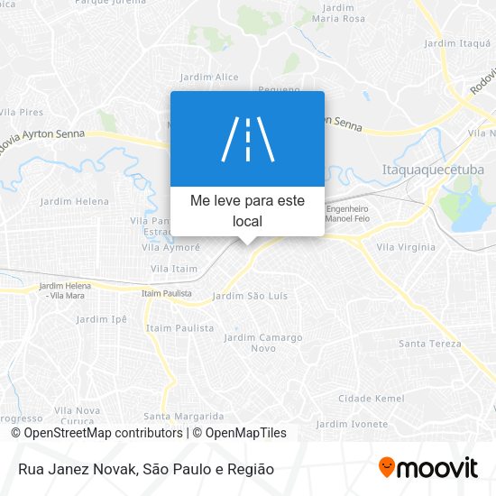 Rua Janez Novak mapa