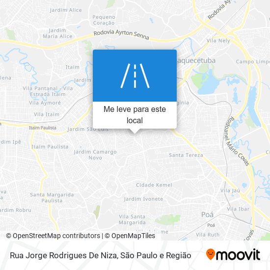 Rua Jorge Rodrigues De Niza mapa