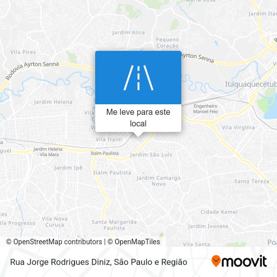 Rua Jorge Rodrigues Diniz mapa