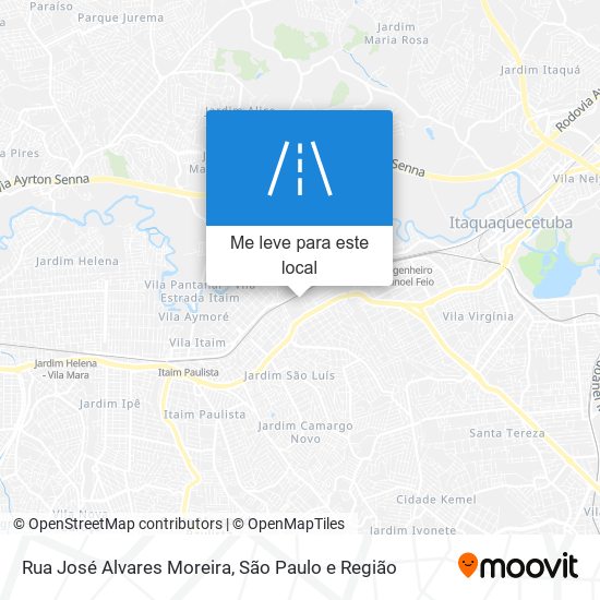 Rua José Alvares Moreira mapa