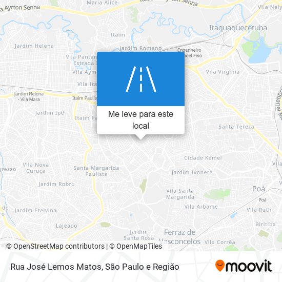 Rua José Lemos Matos mapa