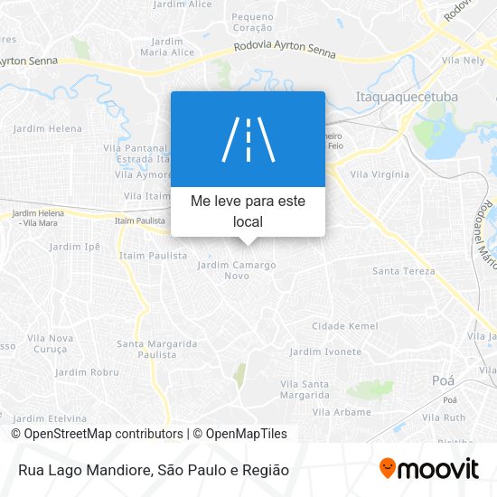 Rua Lago Mandiore mapa