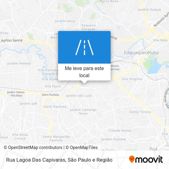 Rua Lagoa Das Capivaras mapa