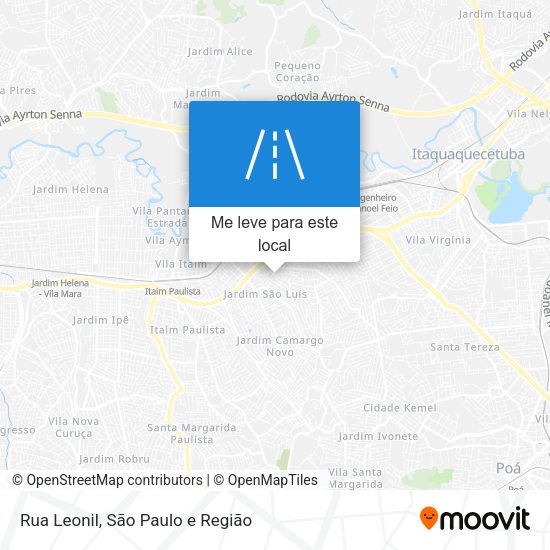 Rua Leonil mapa