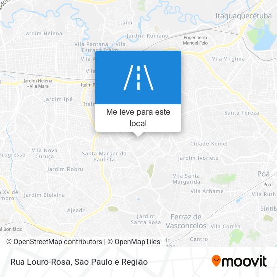 Rua Louro-Rosa mapa