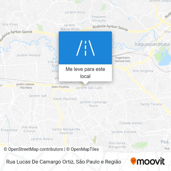 Rua Lucas De Camargo Ortiz mapa