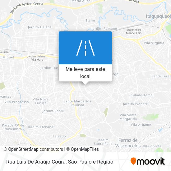 Rua Luis De Araújo Coura mapa