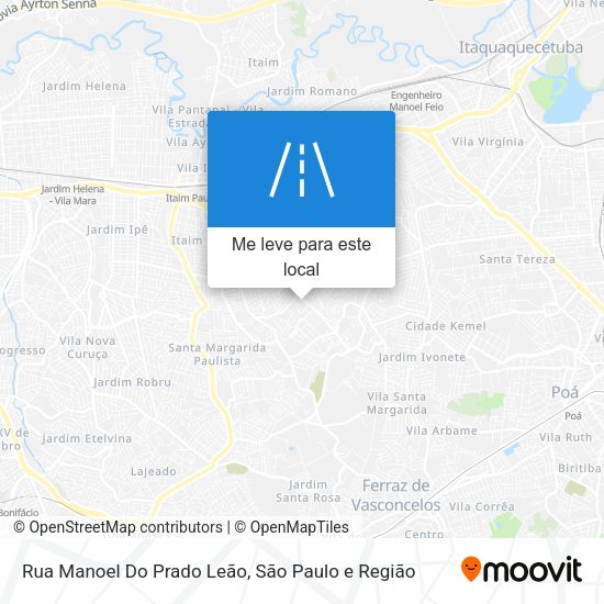 Rua Manoel Do Prado Leão mapa