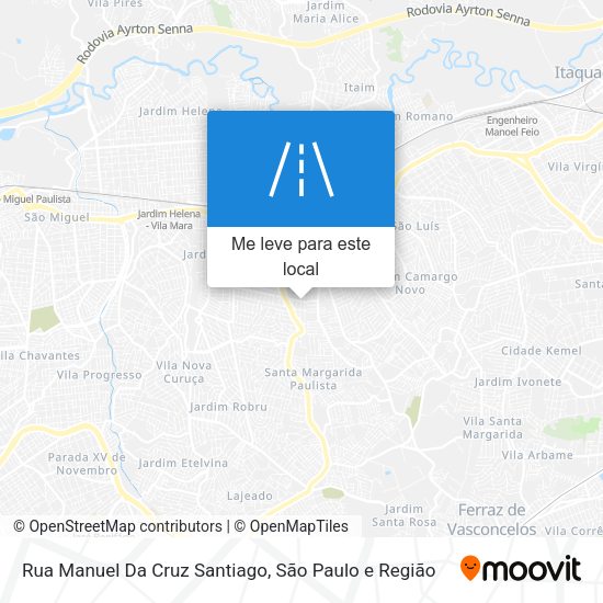 Rua Manuel Da Cruz Santiago mapa
