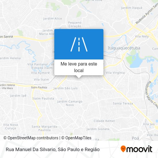 Rua Manuel Da Silvario mapa