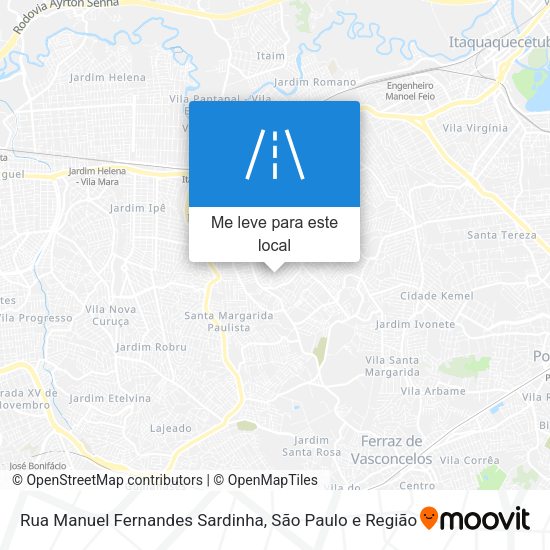 Rua Manuel Fernandes Sardinha mapa
