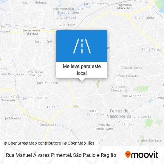 Rua Manuel Álvares Pimentel mapa