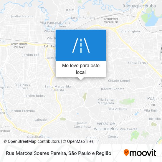 Rua Marcos Soares Pereira mapa