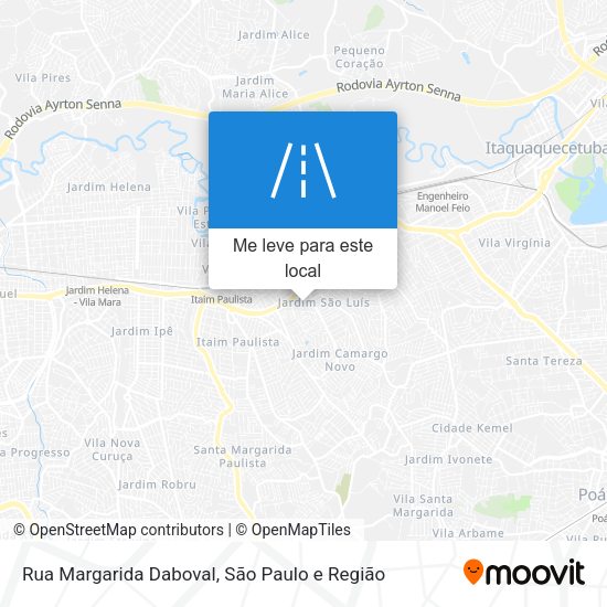 Rua Margarida Daboval mapa