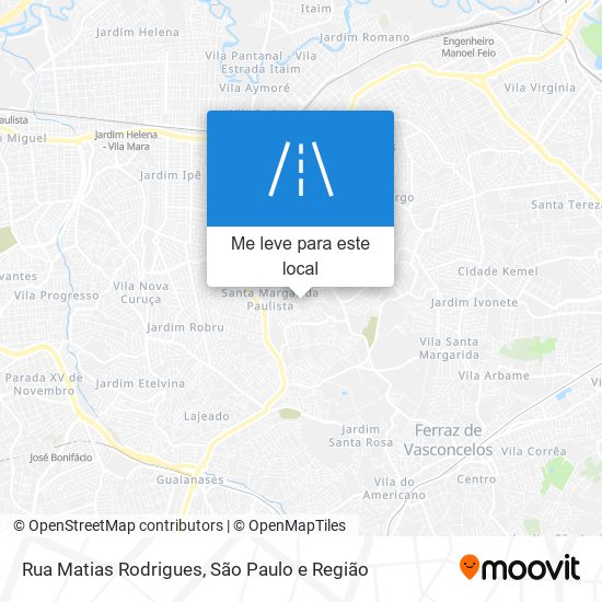 Rua Matias Rodrigues mapa