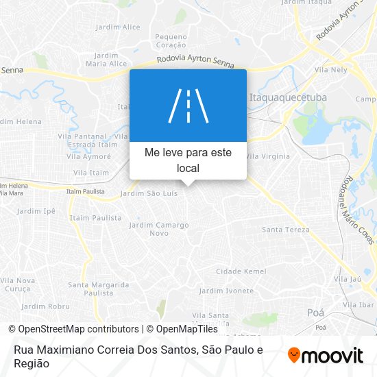 Rua Maximiano Correia Dos Santos mapa