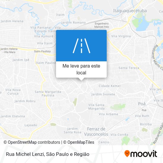 Rua Michel Lenzi mapa