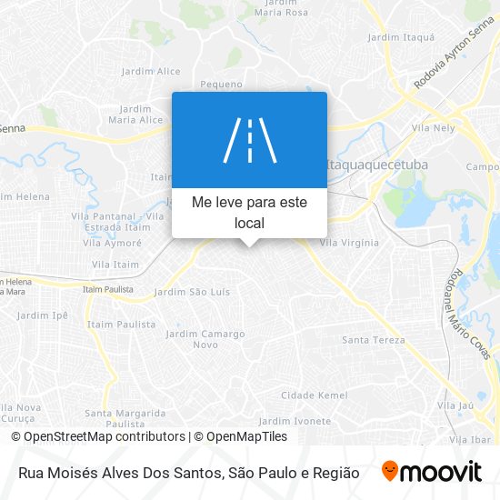 Rua Moisés Alves Dos Santos mapa