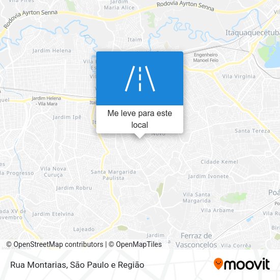 Rua Montarias mapa