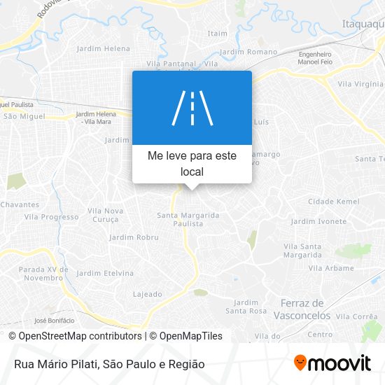 Rua Mário Pilati mapa
