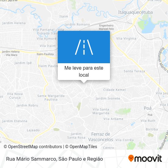Rua Mário Sammarco mapa