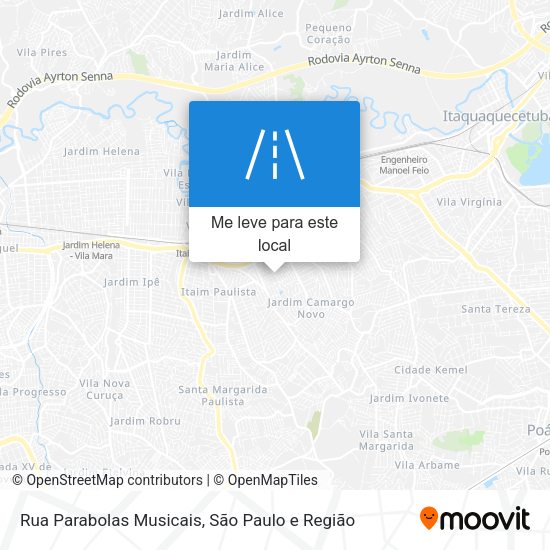 Rua Parabolas Musicais mapa