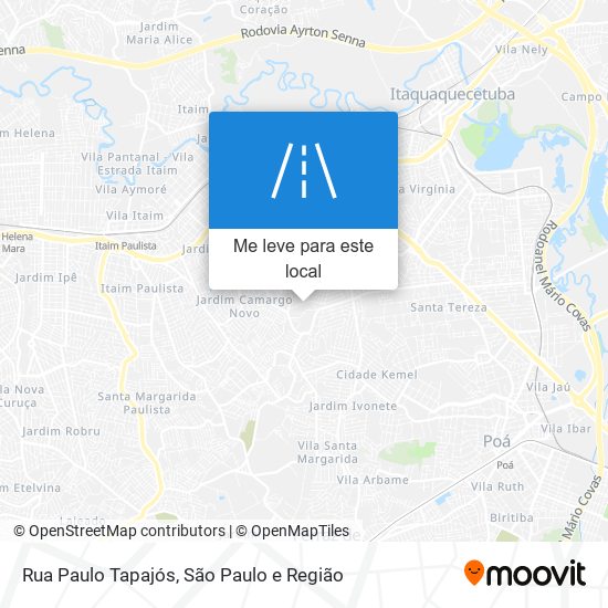 Rua Paulo Tapajós mapa