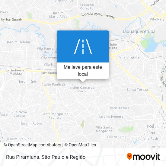 Rua Piramiuna mapa
