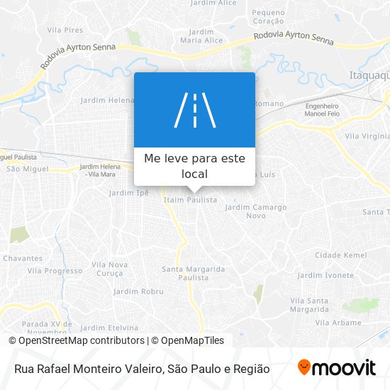 Rua Rafael Monteiro Valeiro mapa